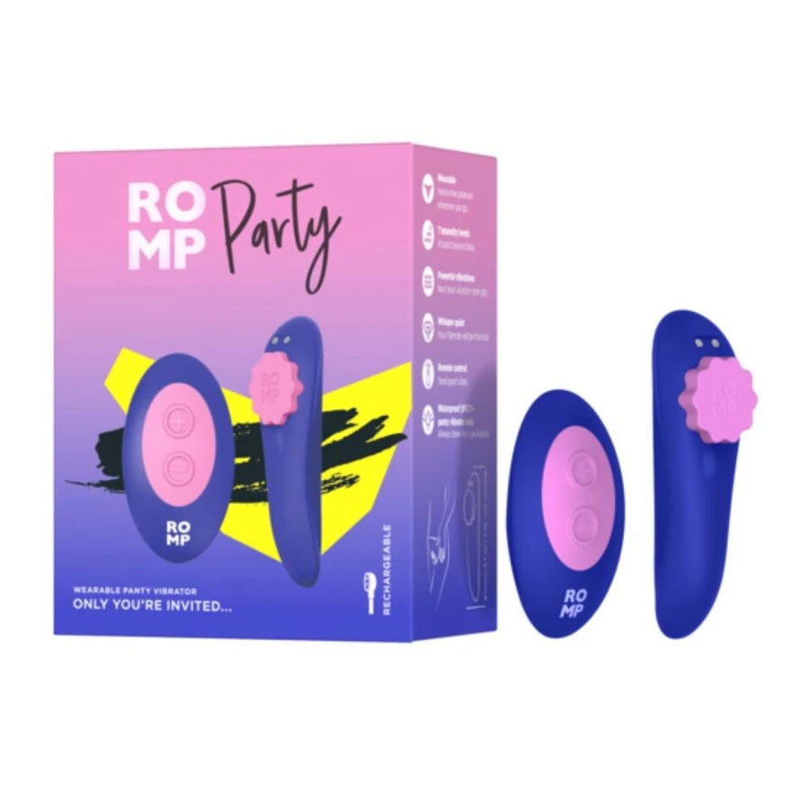 ROMP - PARTY MAGNETIC VIBRATING SILICONE PANTIE WITH REMOTE CONTROL